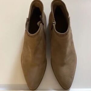 VERO CUOIO Women's Italian Suede/Leather Tan Boots Size Italian EU 39 / USA 9